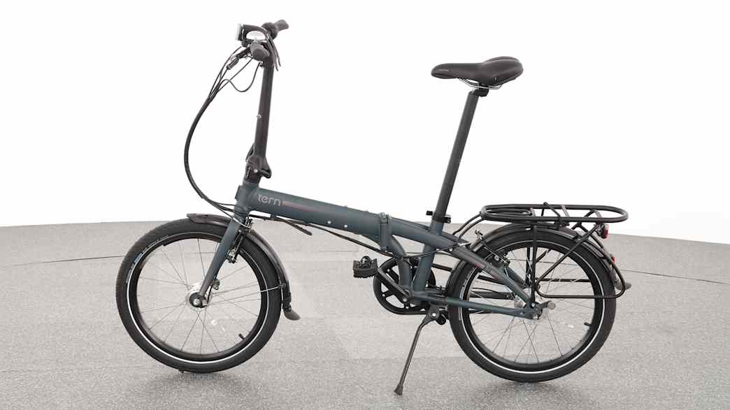 Das Klapprad von Tern stehend fotografiert