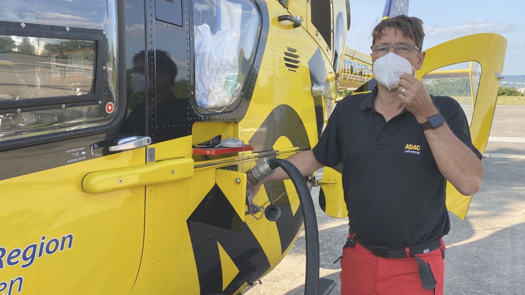 Interview-Situation nur Stefan Goldmann zur Flutkatastrophe
