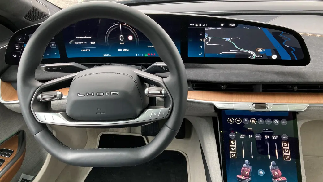 Lucid Air 2024 im ADAC Test Die neue Referenz bei Elektroautos