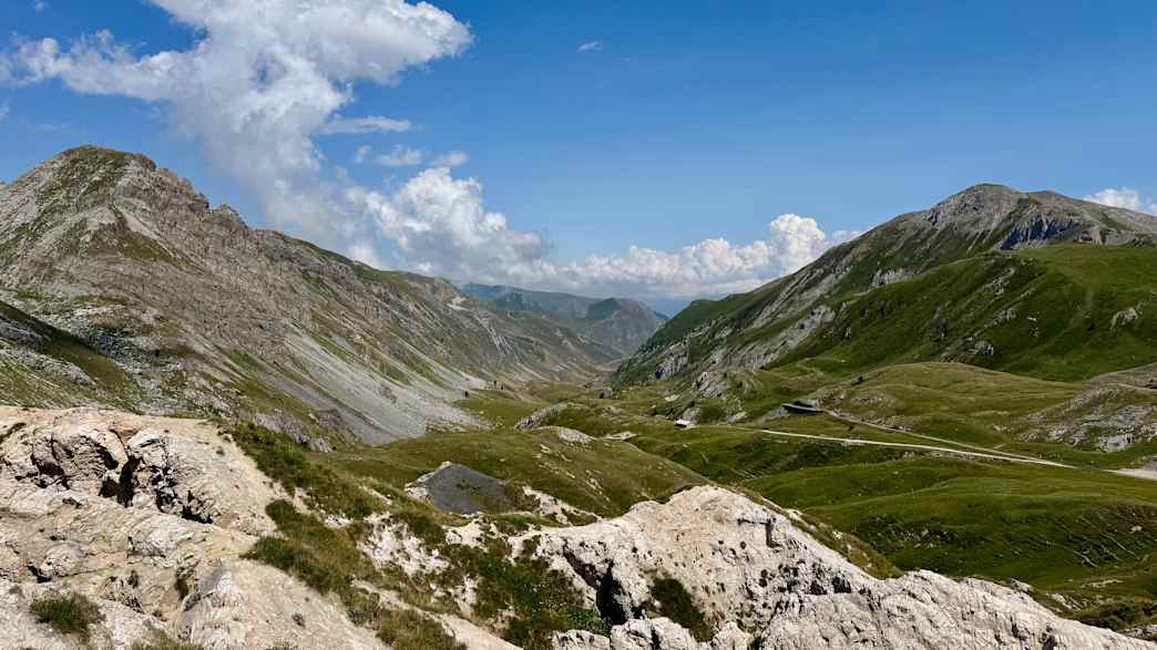 Bergpanorama auf dem Colle D'Esischie