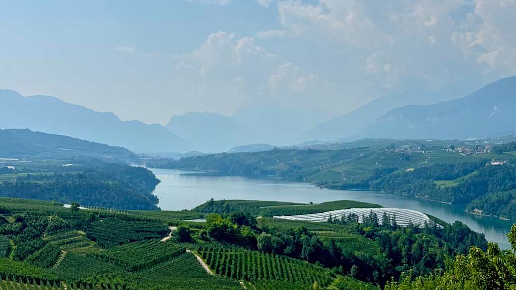 blick auf den Lago di Santa Giustina