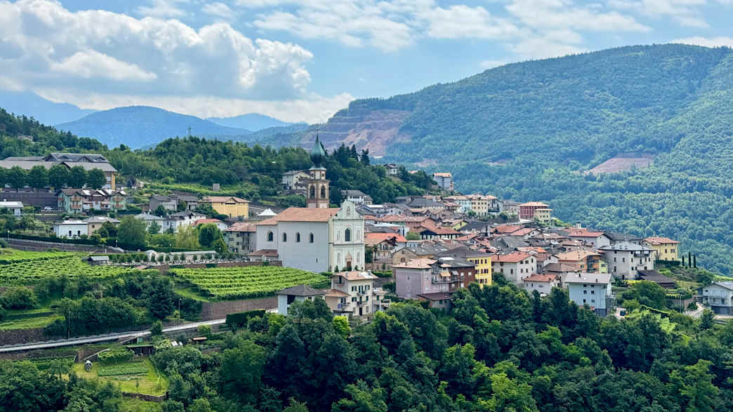 Blick auf Verla in Italien