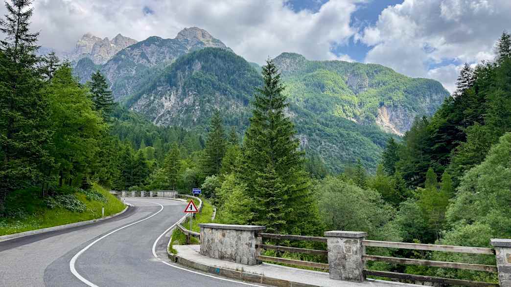 Aussicht auf den Vrsicpass in Slowenien