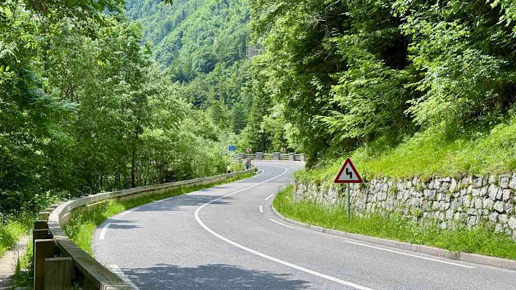 Die Südrampe des Vrsicpass in Slowenien