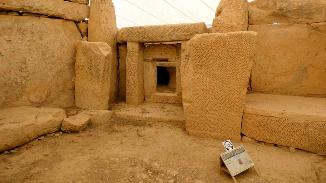 Mnajdra, ein Ensemble von Tempeln aus der Vorzeit Maltas.