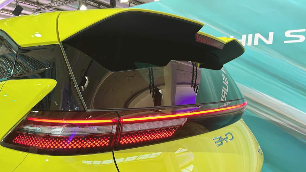 Das Rücklicht  des Dolphin Surf von BYD