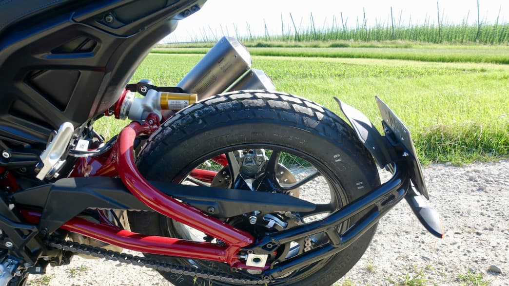 Hinterrad eines FTR 1200 S Motorrad