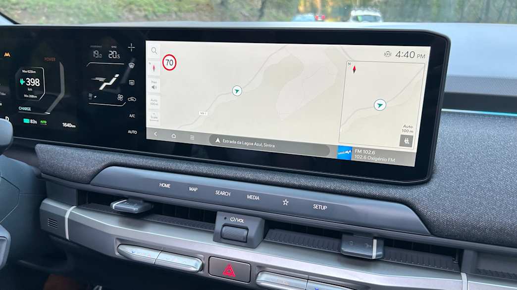 Das Navigationssystem des Kia EV3