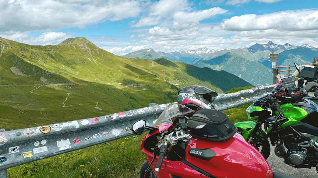 Motorrad Tour durch Italien Penserjoch