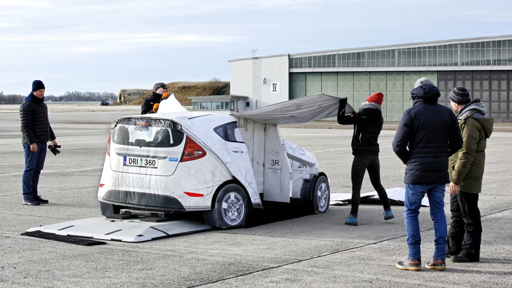 Testaufbau Notbremsassistent