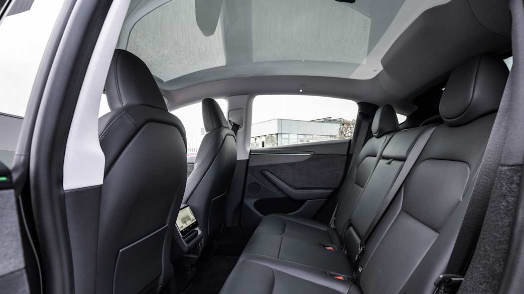 Rückbank des Tesla Model Y