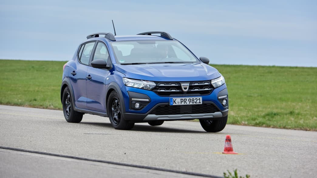 Dacia Sandero beim Ausweichtest