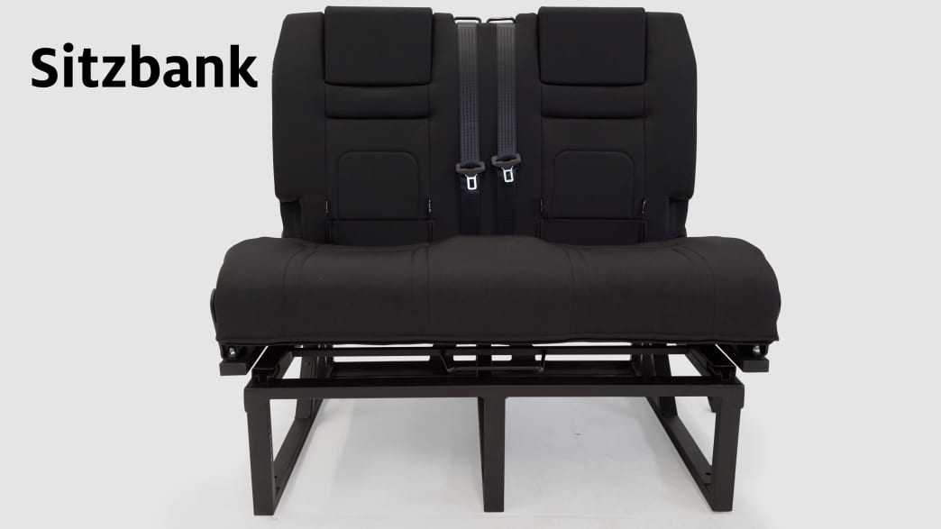 Wohnmobil Rückbank mit Rückhaltesystem