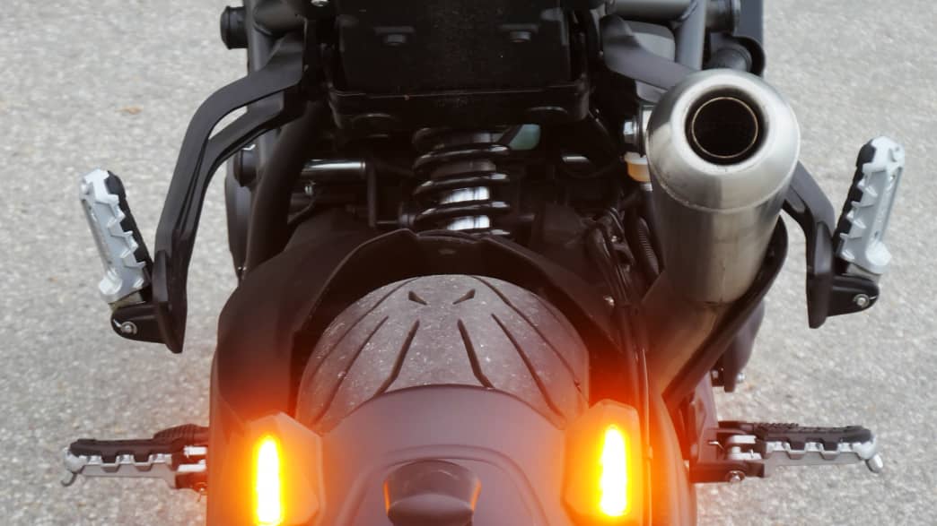Das Rücklicht der Benelli 752S