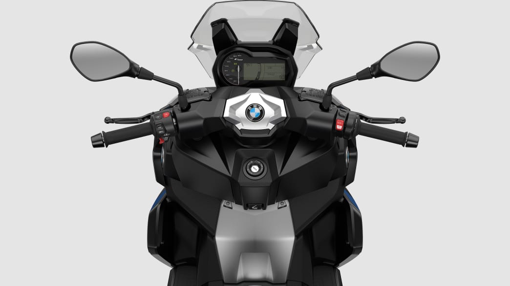 Die Lenkung des BMW C 400 X Scooter