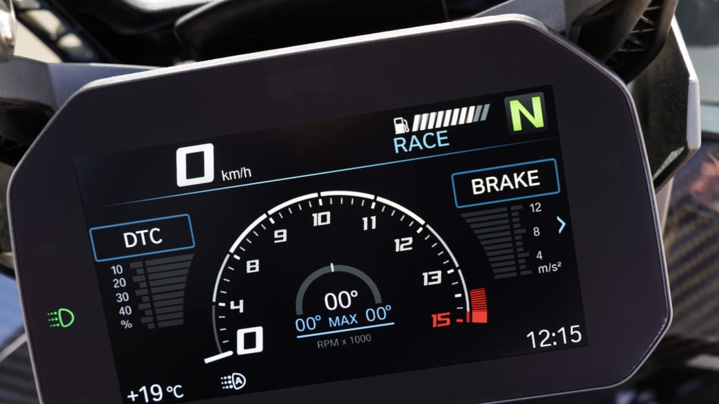 Das Display der neuen BMW M 1000 XR