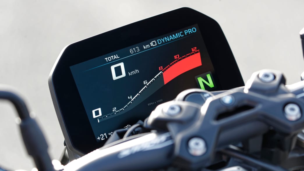 Display der BMW S 1000 R