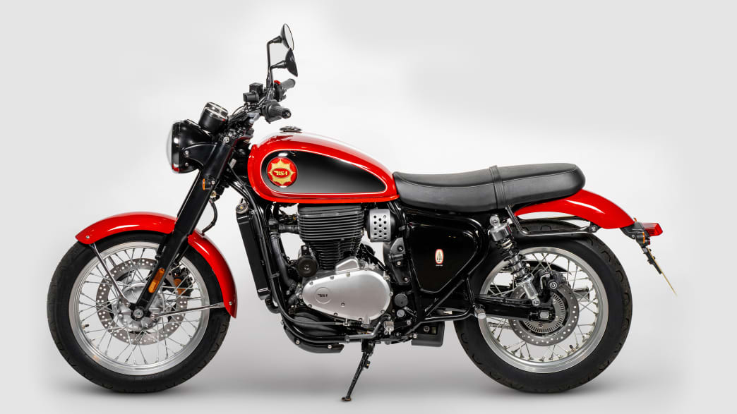Aufnahme der rechten Seite der BSA Gold Star