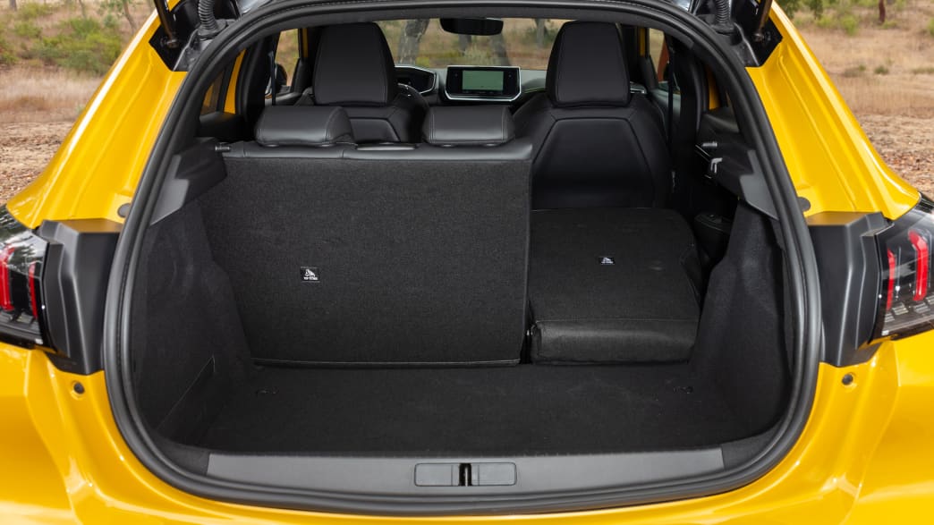 Kofferraum des Peugeot e-208