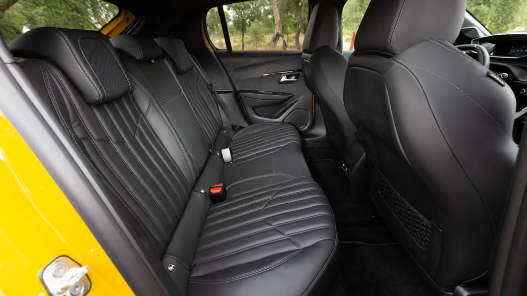 Rückbank des Peugeot e-208