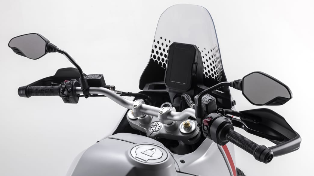 Lenkerdetail der Ducati Desert X