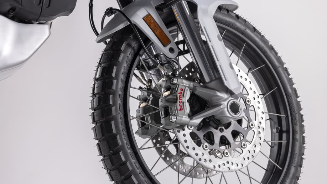 Vorderreifendetail der Ducati Desert X