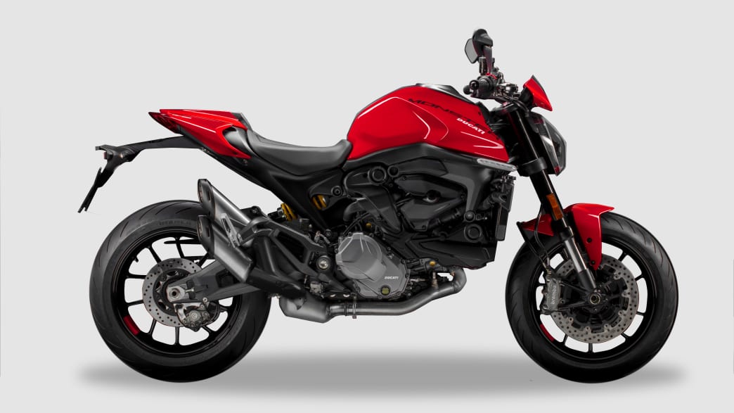 Seitenansicht der Ducati Monster