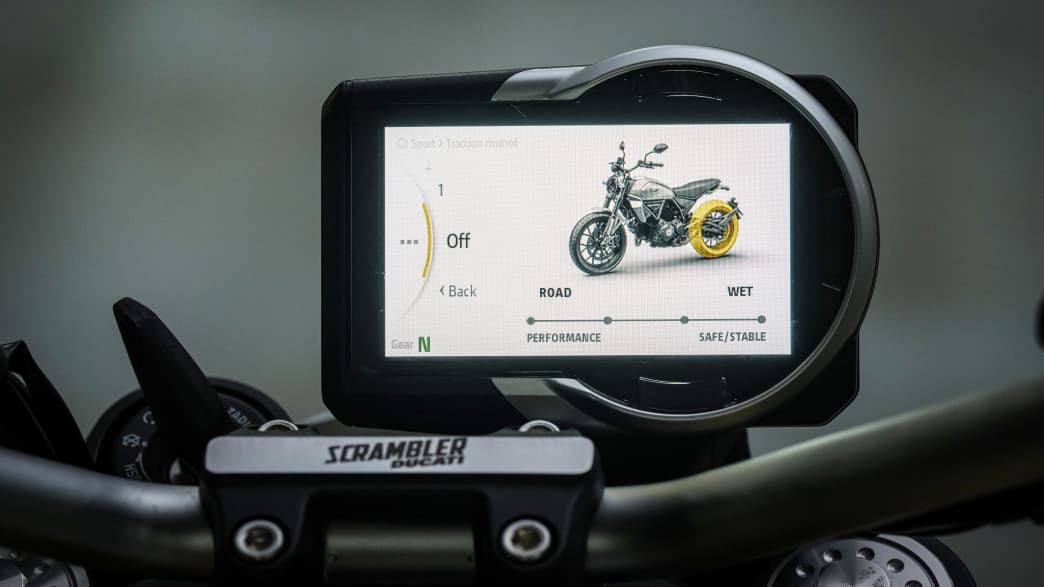 Display der Ducati Scrambler Icon