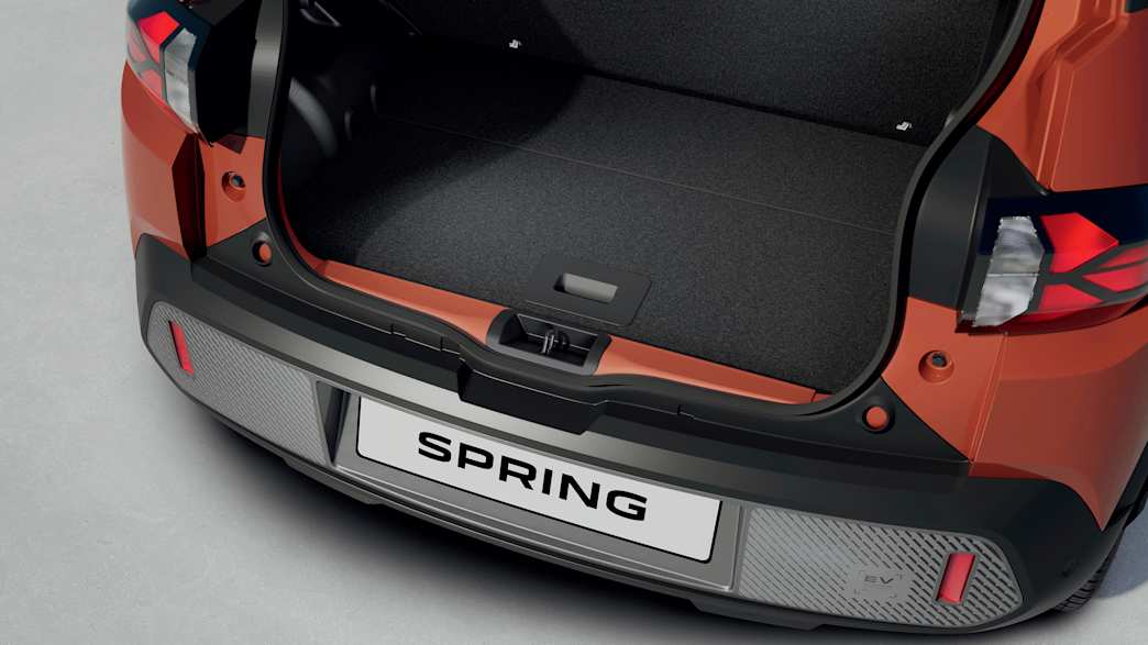 Der Kofferraum des Dacia Spring Facelift