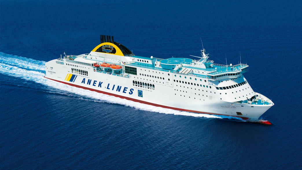 die "Hellenic Spirit"-Fähre der ANEK Flotte