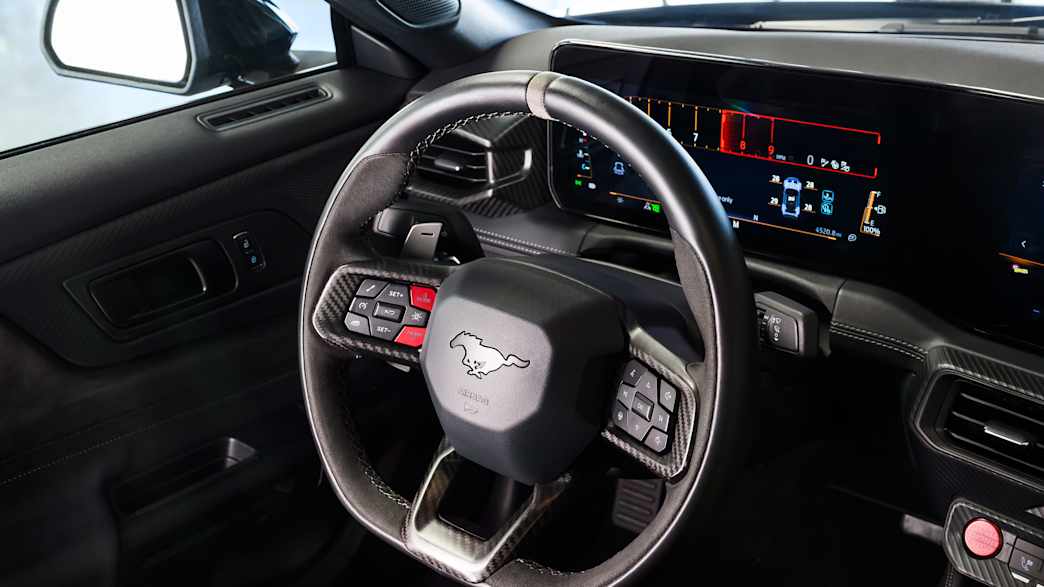Das Lenkrad des neuen Ford Mustang GTD