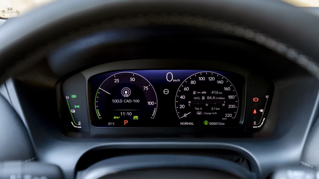 Die Bordcomputer-Anzeige der Honda ZR V