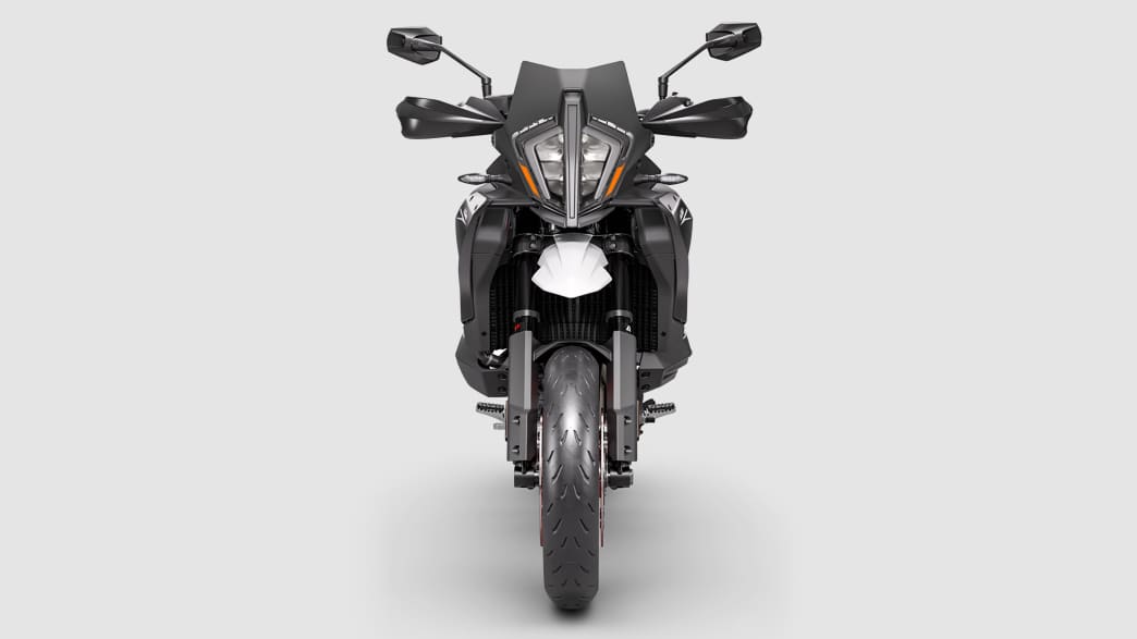 Die neue KTM 890 SMT frontal zu sehen