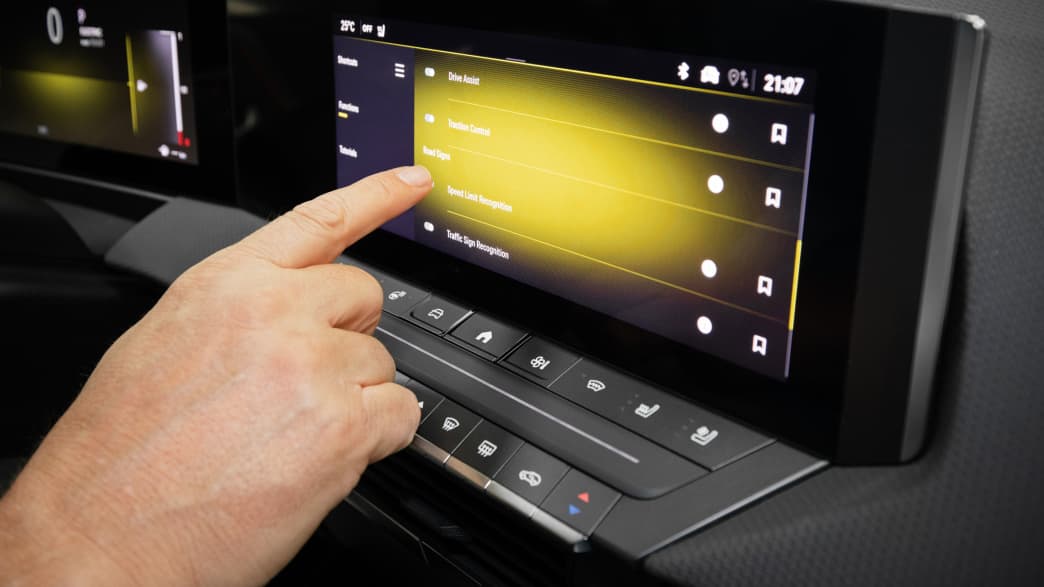 Displaydetail im Opel Astra Sportstourer