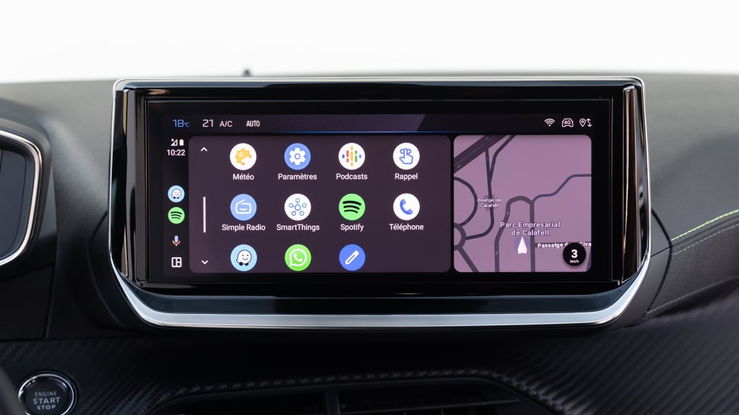 Display des Peugeot e-208