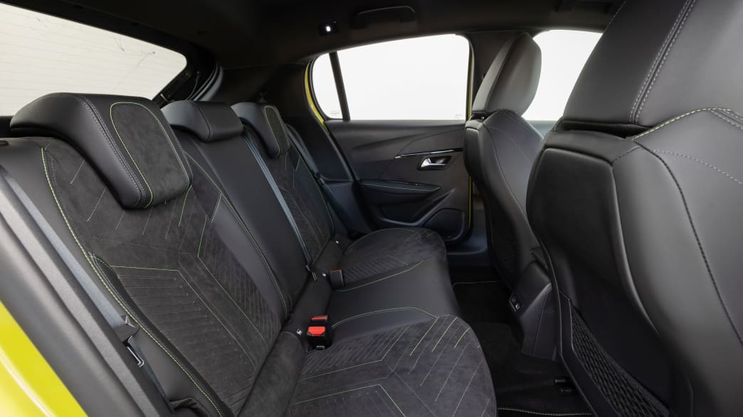 Rückbank eines Peugeot e-208