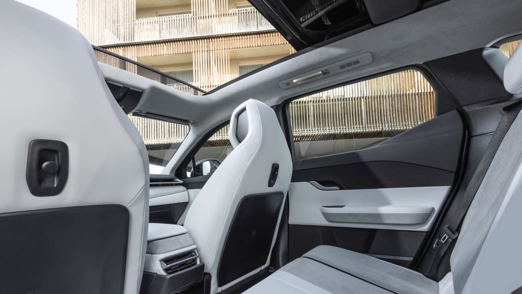 Innenansicht mit Rückbank des Fisker Ocean
