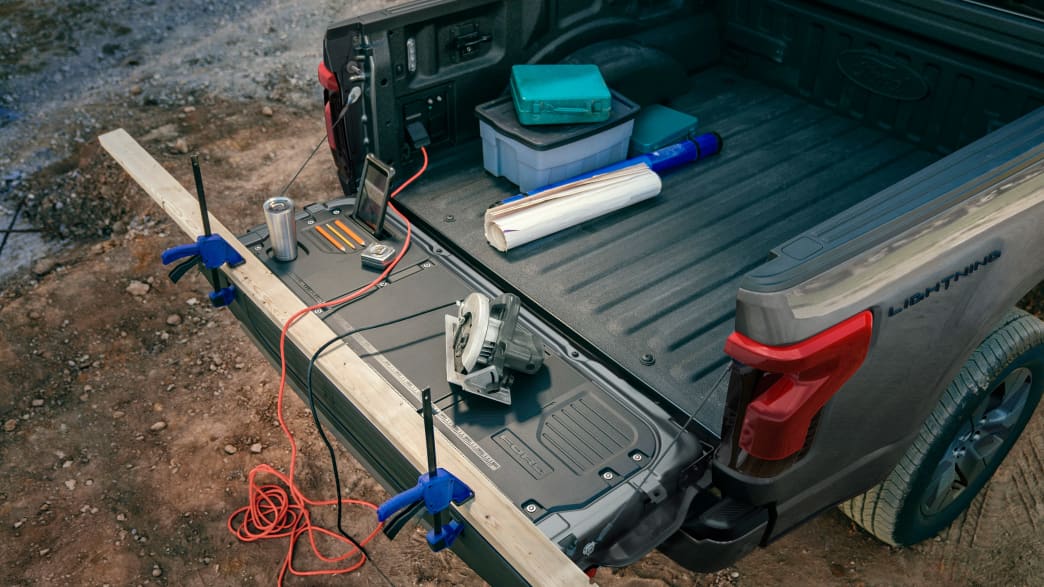 Ladefläche des Ford F-150 Lightning