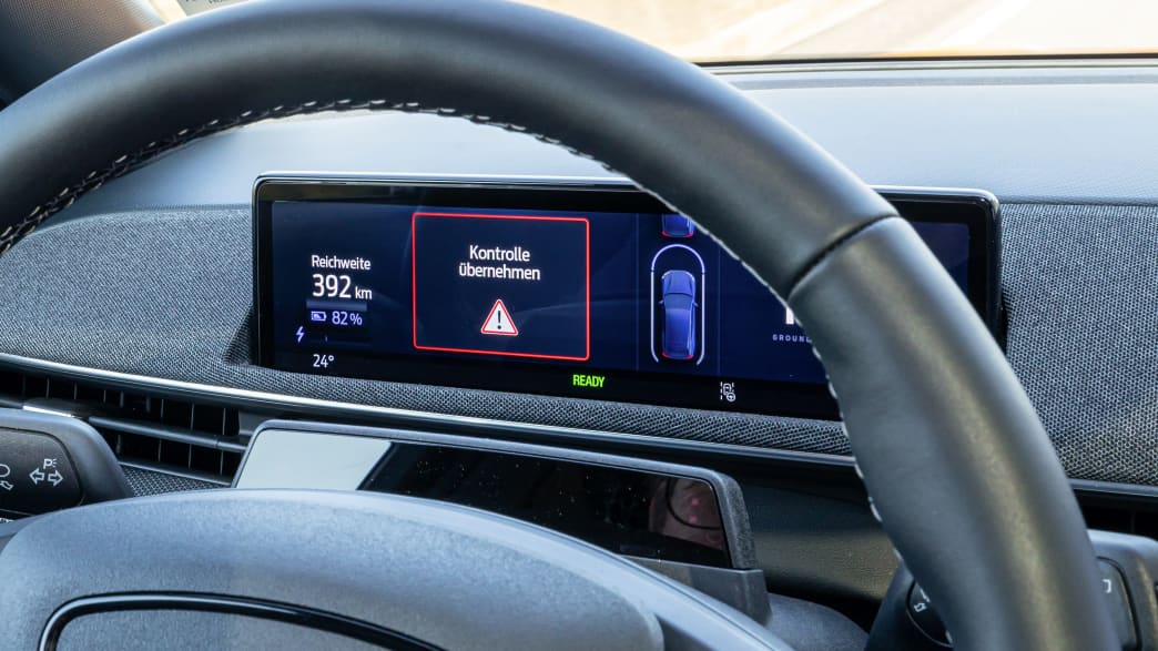 Anzeige auf dem Display im Ford Mustang BlueCruise