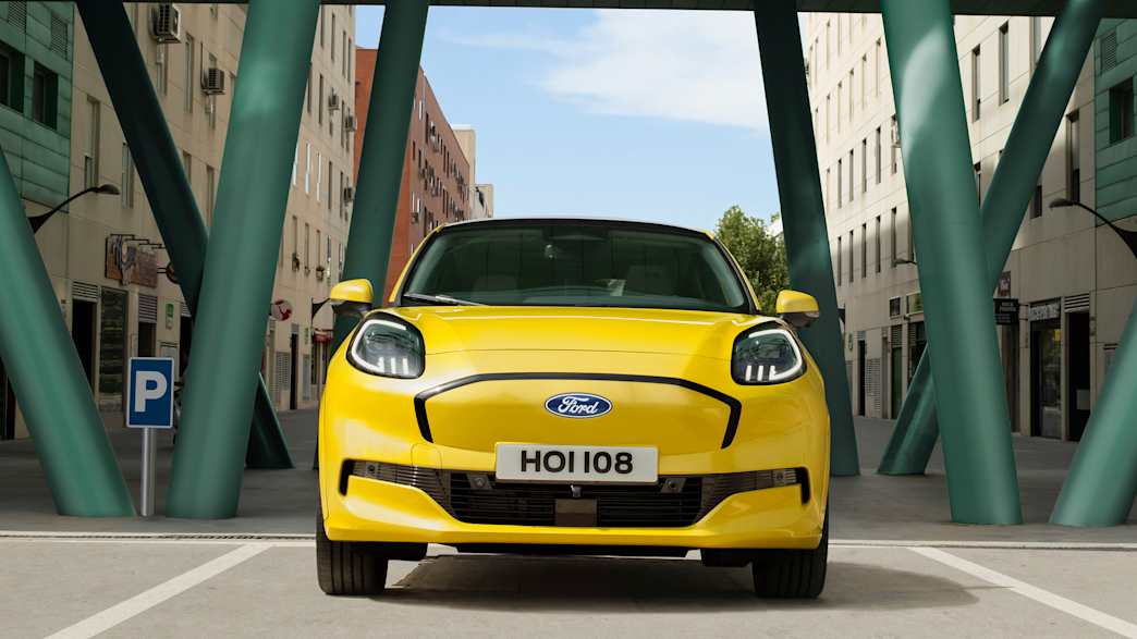 Der neue Ford Puma stehend frontal fotografiert