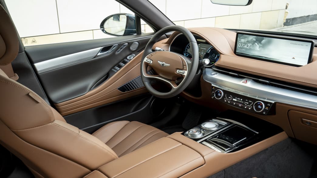 Cockpit eines Genesis electrified G80