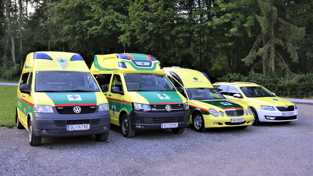 Rettunswagen des grünen Kreuz Steiermark