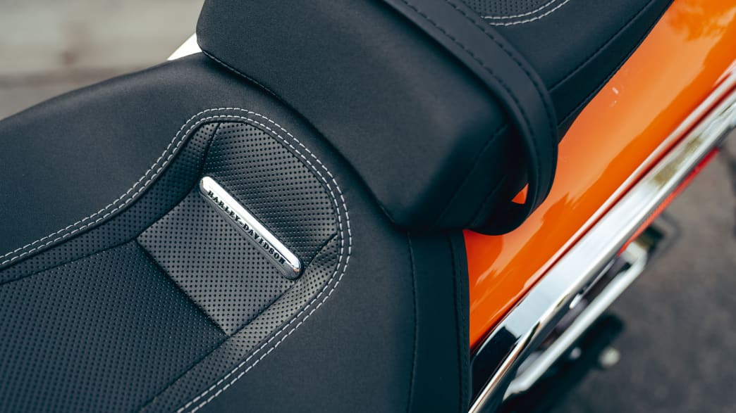 Sitzdetail der Harley-Davidson Breakout 117
