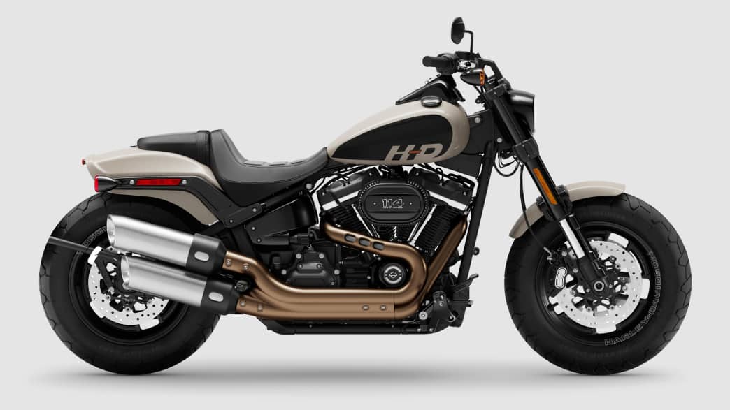 Freisteller auf weiß der Harley Davidson Model Fat Bob