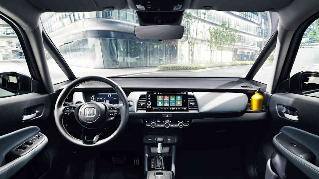Der Fahrerraum des Honda Jazz