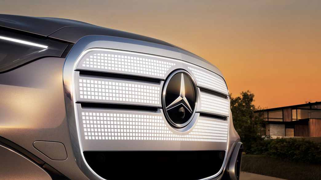 Detail von der Front des neuen Mercedes Benz GLC