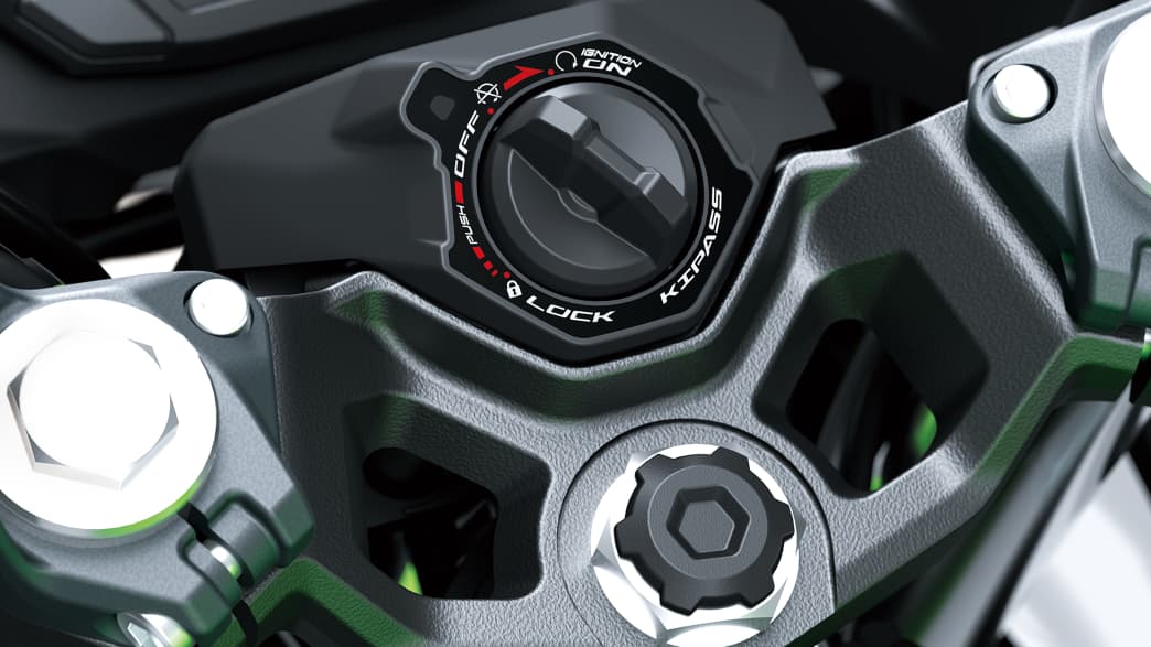 Aufnahme des Tankdeckel der Kawasaki Ninja 500 SE