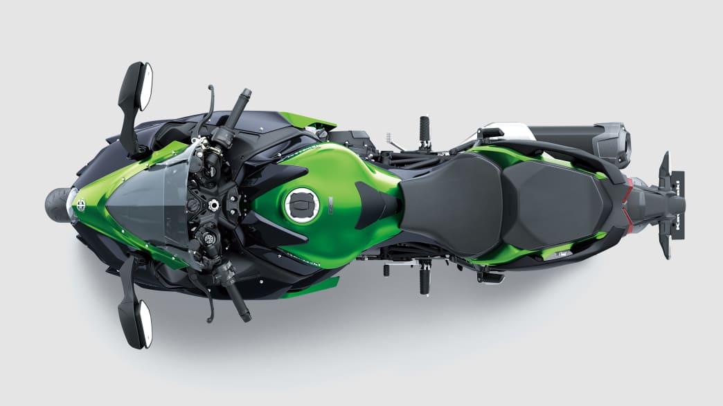 Kawasaki, Ninja, H2, von oben