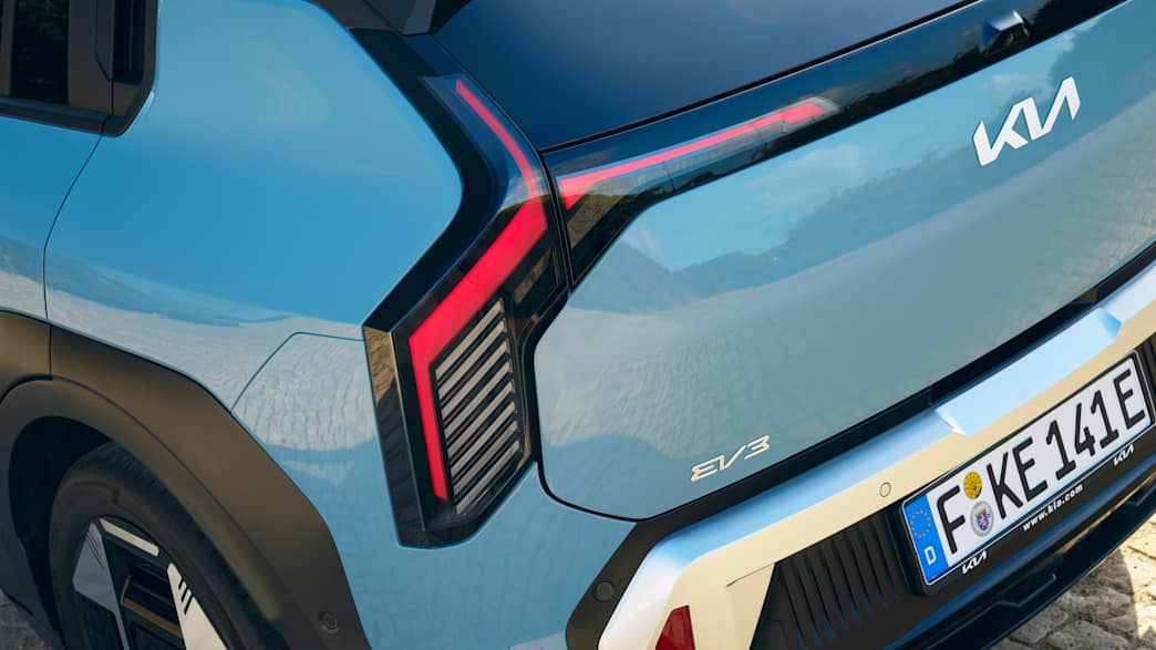 Das Rücklicht des Kia EV3