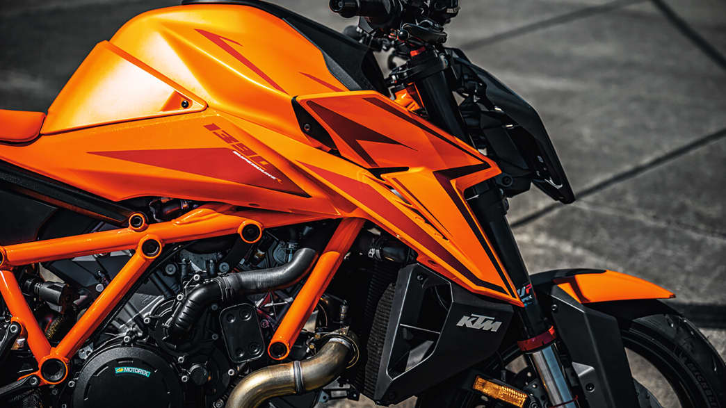 Aufnahme der Verkleidung der KTM 1390 Super Duke R EVO